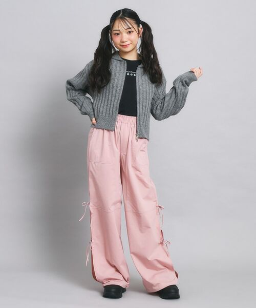 PINK-latte / ピンク ラテ カーディガン・ボレロ | ダブルジップビッグカラーニット | 詳細17