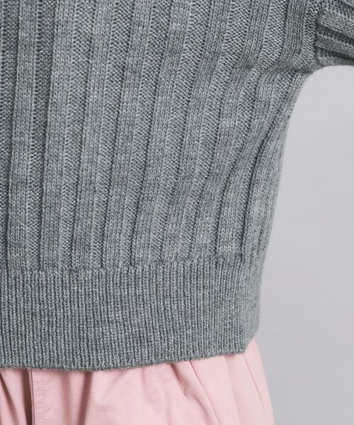 PINK-latte / ピンク ラテ カーディガン・ボレロ | ダブルジップビッグカラーニット | 詳細6