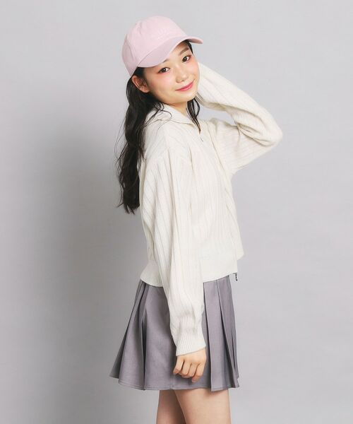 PINK-latte / ピンク ラテ カーディガン・ボレロ | ダブルジップビッグカラーニット | 詳細8