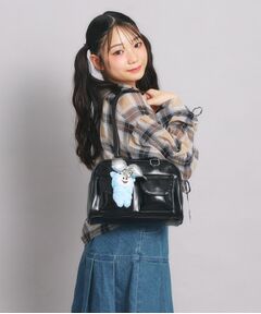 PINK-latte / ピンク ラテ ハンドバッグ | アウトポケット ロングハンドルバッグ