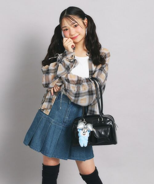 PINK-latte / ピンク ラテ ハンドバッグ | アウトポケット ロングハンドルバッグ | 詳細4