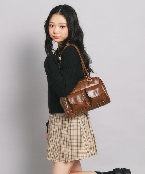 PINK-latte / ピンク ラテ ハンドバッグ | アウトポケット ロングハンドルバッグ | 詳細5