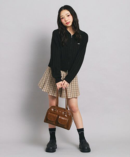 PINK-latte / ピンク ラテ ハンドバッグ | アウトポケット ロングハンドルバッグ | 詳細6