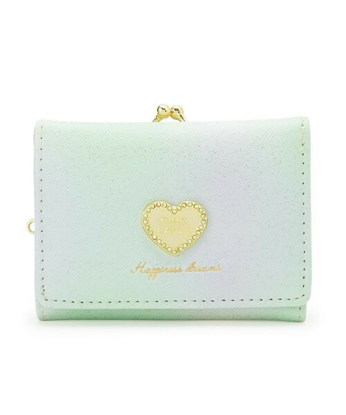 PINK-latte / ピンク ラテ 財布・コインケース・マネークリップ | ハートラメがま口コンパクトウォレット | 詳細1