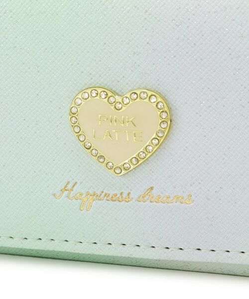 PINK-latte / ピンク ラテ 財布・コインケース・マネークリップ | ハートラメがま口コンパクトウォレット | 詳細6