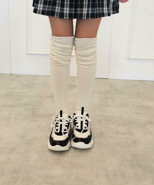 PINK-latte / ピンク ラテ ソックス | くしゅくしゅニーハイソックス | 詳細6