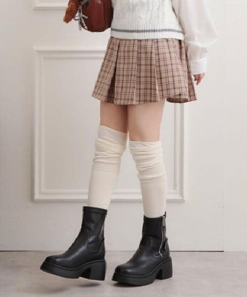 PINK-latte / ピンク ラテ ソックス | くしゅくしゅニーハイソックス | 詳細7