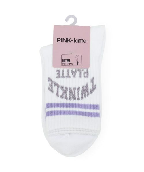 PINK-latte / ピンク ラテ ソックス | 【15cm丈】ラインロゴカレッジソックス | 詳細1