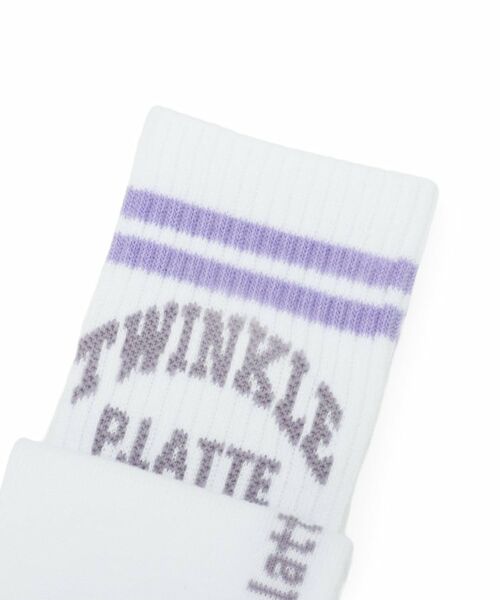 PINK-latte / ピンク ラテ ソックス | 【15cm丈】ラインロゴカレッジソックス | 詳細3