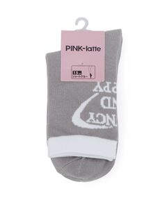 PINK-latte / ピンク ラテ ソックス | 【15cm丈】バックロゴクルー