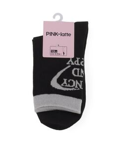 PINK-latte / ピンク ラテ ソックス | 【15cm丈】バックロゴクルー
