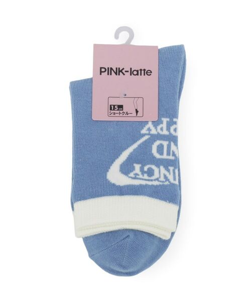 PINK-latte / ピンク ラテ ソックス | 【15cm丈】バックロゴクルー | 詳細1