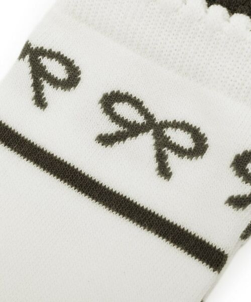 PINK-latte / ピンク ラテ ソックス | 【51cm丈】ガーリーリボンニーハイソックス | 詳細5