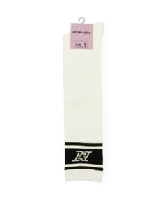 PINK-latte / ピンク ラテ ソックス | 【51cm丈】ラインロゴハイソックス