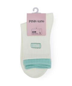 PINK-latte / ピンク ラテ ソックス | 【15cm丈】フェイククルーショートソックス