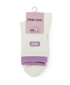 PINK-latte / ピンク ラテ ソックス | 【15cm丈】フェイククルーショートソックス