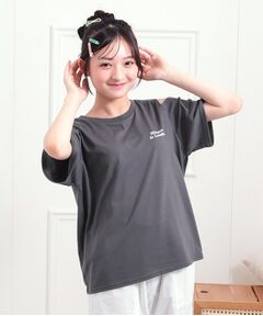 PINK-latte / ピンク ラテ Tシャツ | 肩あきバックプリントビッグTシャツ