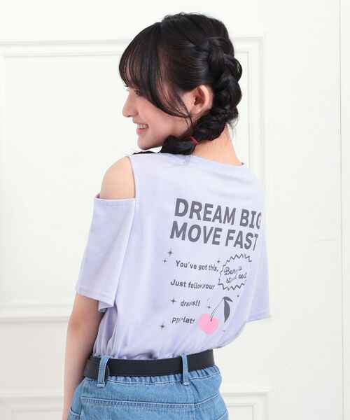 PINK-latte / ピンク ラテ Tシャツ | 肩あきバックプリントビッグTシャツ | 詳細16