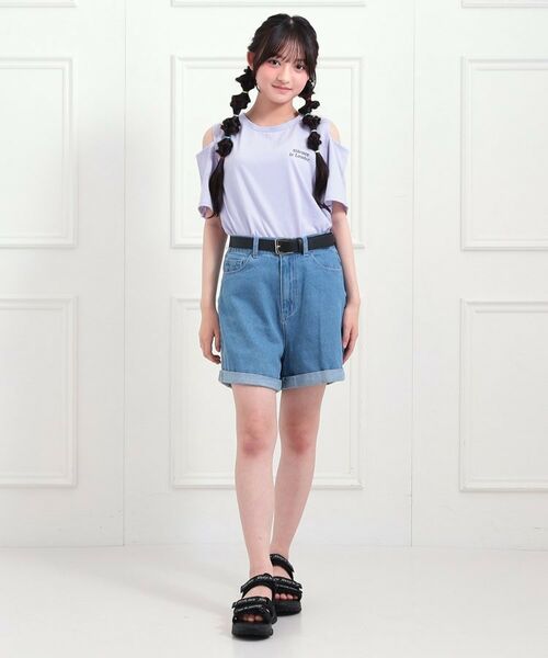 PINK-latte / ピンク ラテ Tシャツ | 肩あきバックプリントビッグTシャツ | 詳細17