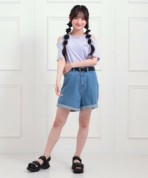 PINK-latte / ピンク ラテ Tシャツ | 肩あきバックプリントビッグTシャツ | 詳細18