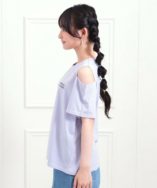 PINK-latte / ピンク ラテ Tシャツ | 肩あきバックプリントビッグTシャツ | 詳細2