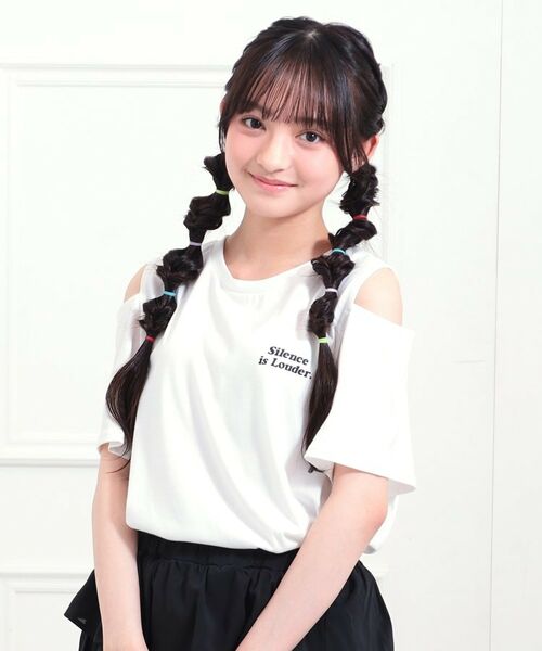 PINK-latte / ピンク ラテ Tシャツ | 肩あきバックプリントビッグTシャツ | 詳細8