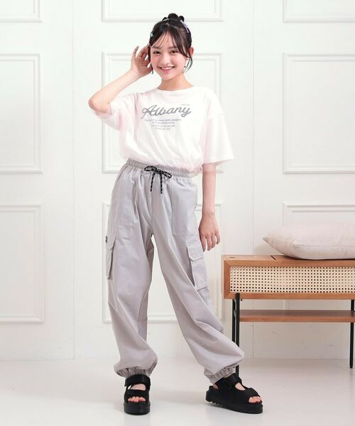 PINK-latte / ピンク ラテ カットソー | チュールドッキングビッグTシャツ | 詳細12