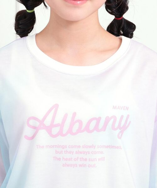 PINK-latte / ピンク ラテ カットソー | チュールドッキングビッグTシャツ | 詳細4