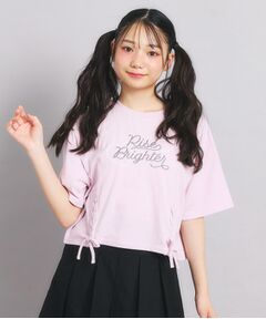 PINK-latte / ピンク ラテ Tシャツ | レースアップTシャツ