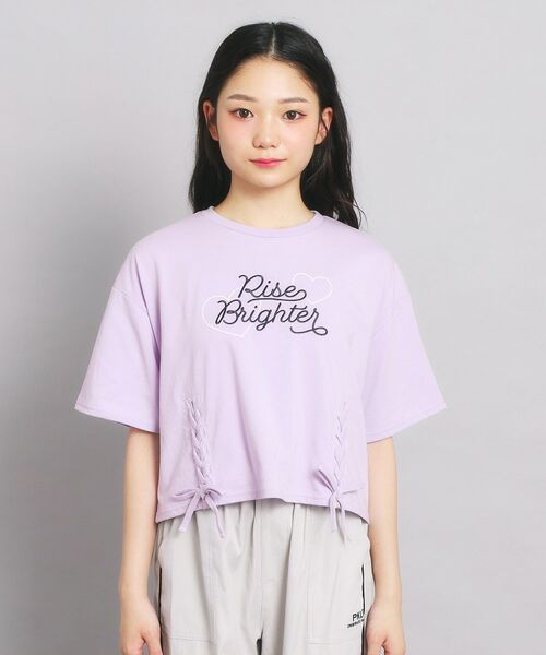 PINK-latte / ピンク ラテ Tシャツ | レースアップTシャツ | 詳細1