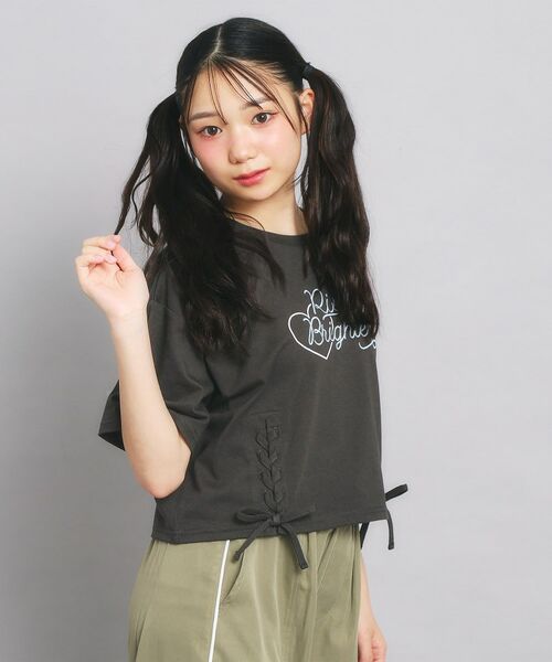 PINK-latte / ピンク ラテ Tシャツ | レースアップTシャツ | 詳細12