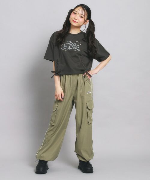 PINK-latte / ピンク ラテ Tシャツ | レースアップTシャツ | 詳細13