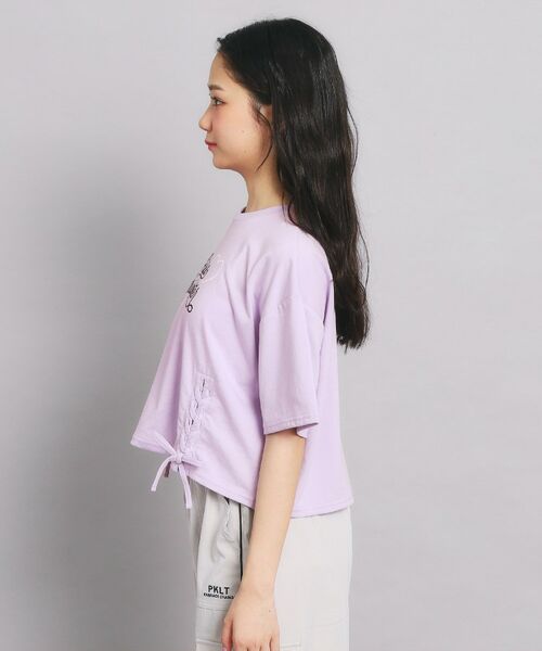 PINK-latte / ピンク ラテ Tシャツ | レースアップTシャツ | 詳細2