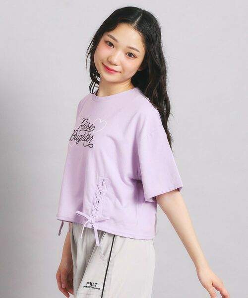 PINK-latte / ピンク ラテ Tシャツ | レースアップTシャツ | 詳細24