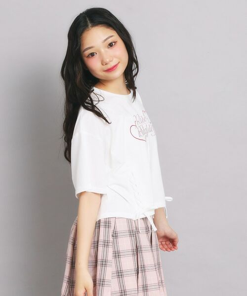 PINK-latte / ピンク ラテ Tシャツ | レースアップTシャツ | 詳細8