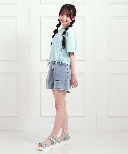 PINK-latte / ピンク ラテ ショート・ハーフ・半端丈パンツ | ダメージショートパンツ | 詳細18