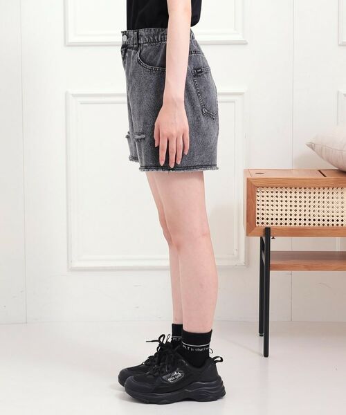 PINK-latte / ピンク ラテ ショート・ハーフ・半端丈パンツ | ダメージショートパンツ | 詳細2