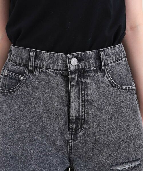 PINK-latte / ピンク ラテ ショート・ハーフ・半端丈パンツ | ダメージショートパンツ | 詳細4