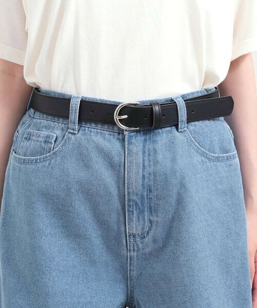 PINK-latte / ピンク ラテ ショート・ハーフ・半端丈パンツ | ベルト付きデニムショートパンツ | 詳細4