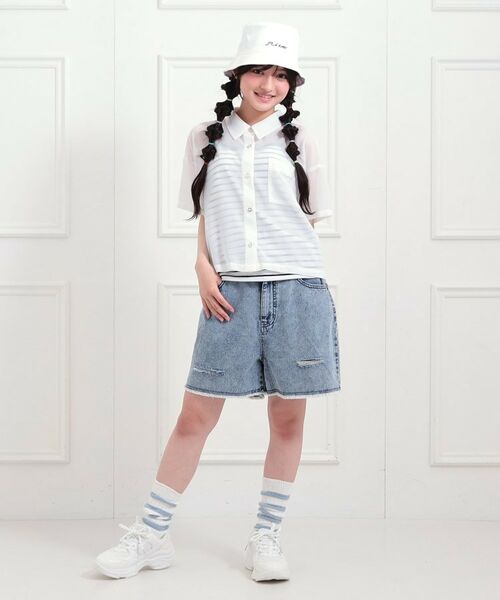 PINK-latte / ピンク ラテ その他トップス | 【セットアイテム】半袖シアーシャツ+冷感キャミセット | 詳細11