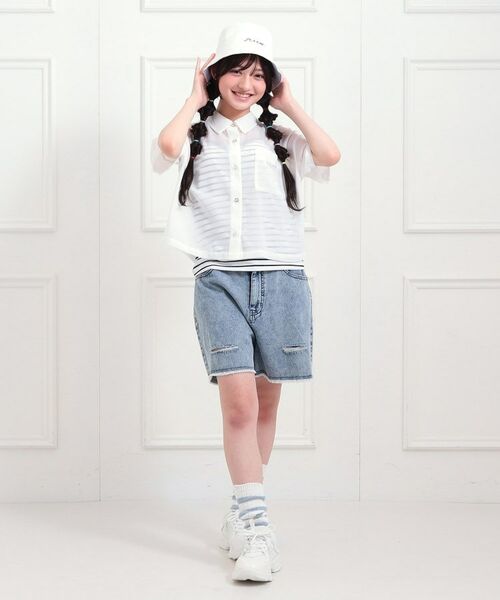 PINK-latte / ピンク ラテ その他トップス | 【セットアイテム】半袖シアーシャツ+冷感キャミセット | 詳細12