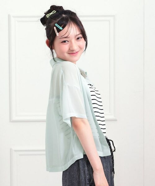 PINK-latte / ピンク ラテ その他トップス | 【セットアイテム】半袖シアーシャツ+冷感キャミセット | 詳細14