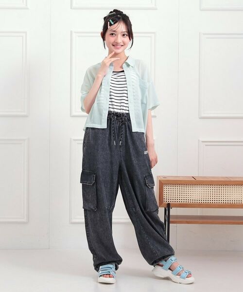 PINK-latte / ピンク ラテ その他トップス | 【セットアイテム】半袖シアーシャツ+冷感キャミセット | 詳細15