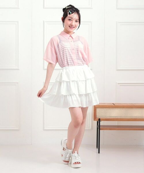 PINK-latte / ピンク ラテ その他トップス | 【セットアイテム】半袖シアーシャツ+冷感キャミセット | 詳細19