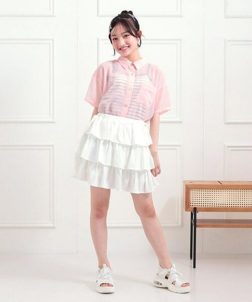 PINK-latte / ピンク ラテ その他トップス | 【セットアイテム】半袖シアーシャツ+冷感キャミセット | 詳細20
