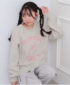 PINK-latte / ピンク ラテ ニット・セーター | コットンジャカードくまプルオーバー