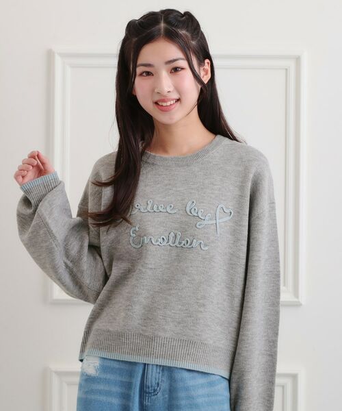 PINK-latte / ピンク ラテ ニット・セーター | コード風ステッチニットプルオーバー | 詳細11