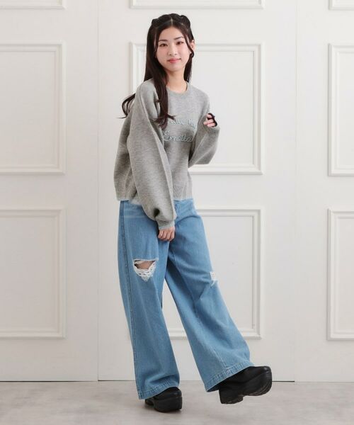 PINK-latte / ピンク ラテ ニット・セーター | コード風ステッチニットプルオーバー | 詳細13