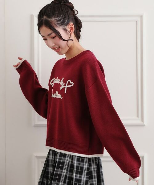 PINK-latte / ピンク ラテ ニット・セーター | コード風ステッチニットプルオーバー | 詳細15