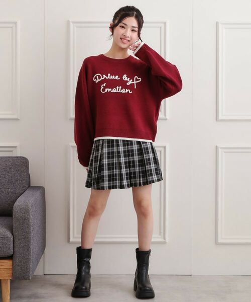 PINK-latte / ピンク ラテ ニット・セーター | コード風ステッチニットプルオーバー | 詳細16